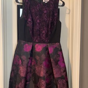 Purple and Pink Flower Dress